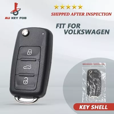 3 Buttons Car Key Shell Remote Flip For VWVOLKSWAGEN Golf Blank Keys Cover Case • $10.53