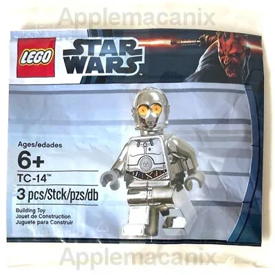 LEGO 5000063 Polybag Star Wars TC-14 Droid Minifigure Silver Chrome R2-D2 NEW • $137.95