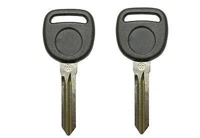 $9.96 • Buy 2 New Replacement Transponder Ignition Key Uncut Blade Blank Key Circle Plus Key