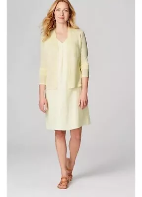 J. Jill Lightweight Limoncello Linen Sweater Petite L   NWT • $14