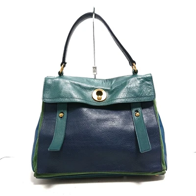 $171 • Buy Auth YvesSaintLaurent Rivegauche (YSL) Muse Two 197149 Dark Navy Dark Green Blue