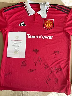 Manchester United Signed Team Jersey Authenticated • $299