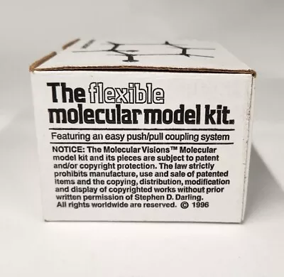 Molecular Visions 1996 A Chair Cyclohexane  Molecule Model Kit  • $9.99