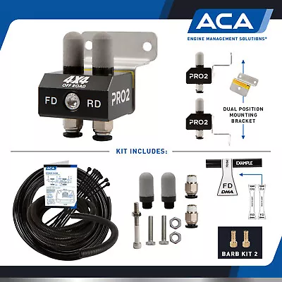 ACA® Diff Breather Kit 2 Port For Next Gen Ford Ranger + Wildtrack Raptor Black • $45