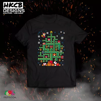 $15.88 • Buy Nintendo Inspired Christmas T-shirt, Fun Gift, Santa, Funny Tee, Ugly Sweater