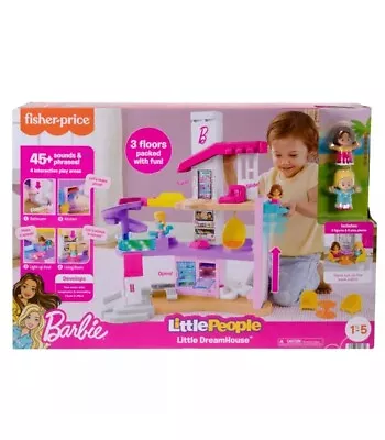 Fisher Price Barbie Little Dreamhouse By Little People Perfect Christmas Gift • $124