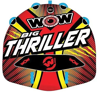 WOW Big Thriller Towable Tube 2 Person Red Boating • $99.99