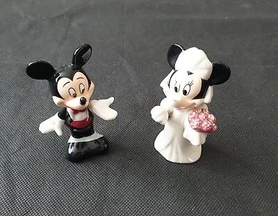 £17.99 • Buy Disney Mickey Mouse And Minnie Mouse Bride And Groom Wedding Salt And Pepper Pot