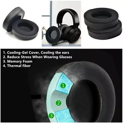 For Razer Kraken Pro V2 7.1 Gaming Cooling Gel Headphones Ear Pads Cushion N'SU • $18.81