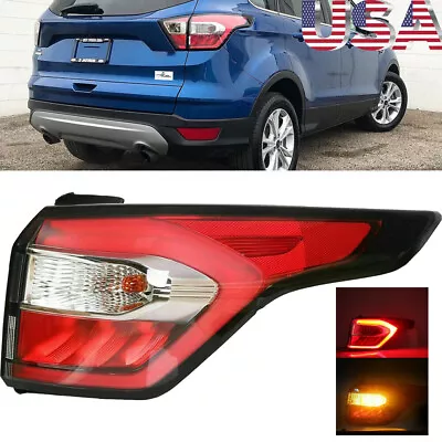 Right Outer Side Tail Light Brake Lamp For Ford Escape 2017 2018 2019 With Bulb • $99