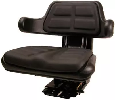Raparts Fits Case IH Black Universal Tractor Seat W/Suspen Tracks & Adj Angle Ba • $208.99