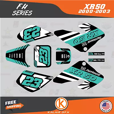 Graphics Kit For Honda XR50 (2000-2003) XR 50 FH Series - Teal • $48.99