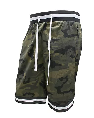Men's *premium Mesh Basketball Shorts W/ Stripe Bottom S-5xl *4 Colors • $25.99
