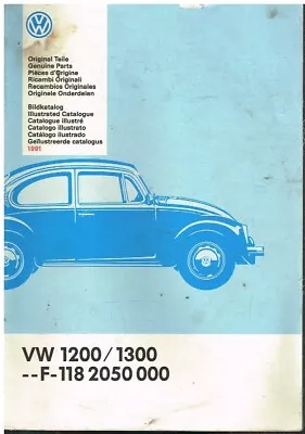 Vw Beetle 1200 & 1300 Saloon (1968-77) Original Factory Parts Catalogue • $94.72