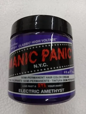 Manic Panic Vegan Semi Permanent Hair Dye Color Cream 118 ML - ELECTRIC AMETHYST • $11.49