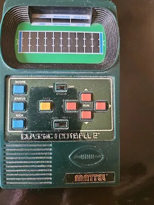 Mattel Classic Football 2 Handheld Electronic Video Game TESTED • $22