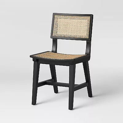 Tormod Backed Cane Dining Chair Black/Natural - Project 62 • $45.99
