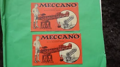 Meccano 1953 Instruction Manuals Set 5A6A- Showing The Giant Blocksetting Crane • £6.95