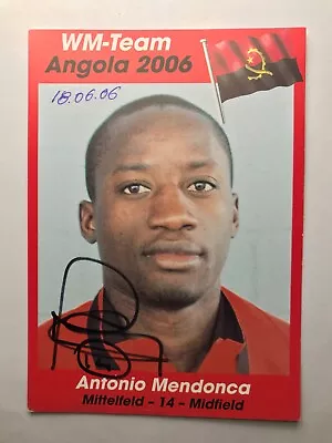 Autograph ANTONIO MENDONCA-National Team ANGOLA WC2006-Belenenses-Varzim-AK • $19.99