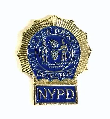 £2.25 • Buy New York Police Detective Pin Badge New 