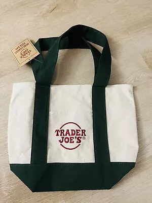 Trader Joe's GREEN Mini Canvas Tote Bag • $24.99