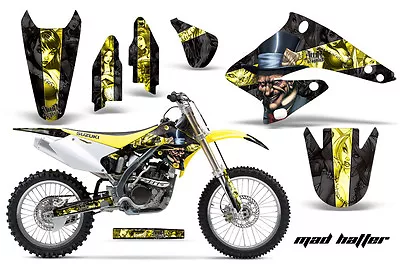 Dirt Bike Graphics Kit Decal Sticker Wrap For Suzuki RMZ250 2004-2006 HATTER Y K • $290.56