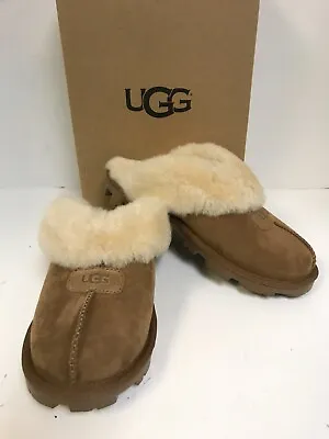 UGG Coquette Chestnut Suede Slippers  • $107.99