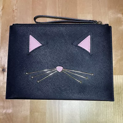 RARE NEW CONDITION Kate Spade Jazz Things Up Cat Wristlet / Wrist Wallet • $149.99