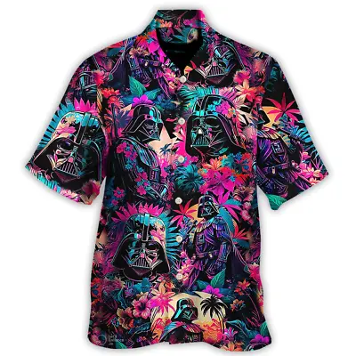 $31.50 • Buy Star Wars Darth Vader Synthwave Tropical Gift For Fans Hawaiian Shirt