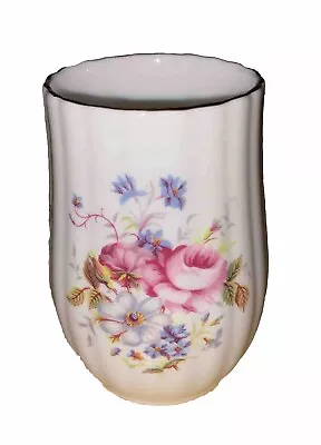 Coalport Bone China England Floral Painted Cylindrical Vase - Shrewsbury 3.5” • $8.49