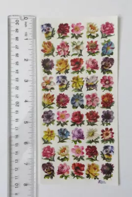 Antique Collection Violette MINI FLOWERS - Sheet Of Mini Stickers #C57 • $3.69