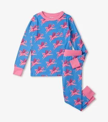 New Hatley Pegasus In Flight Horse Bamboo Pyjama Pajamas Set Age 5 6 7 8 10 12 • £29.99