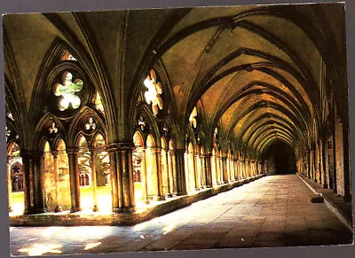 Postcard Wiltshire Salisbury Cathedral Cloisters Walk J Arthur Dixon • £1.30