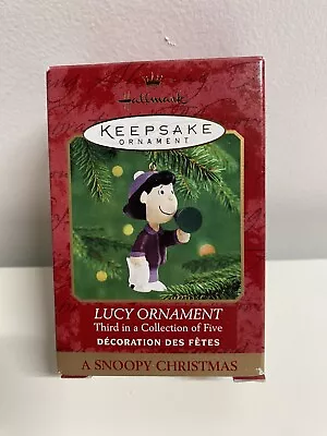 1999 Hallmark Keepsake Lucy #3 A Snoopy Christmas In Box Peanuts- NEW- READ • $7