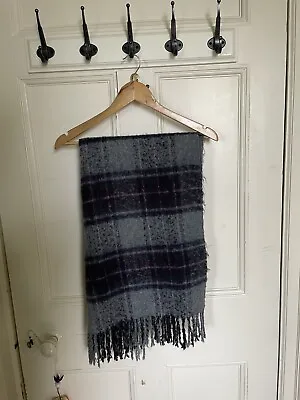 Plaid Scarf H&M - Grey And Purple Tartan • £0.99