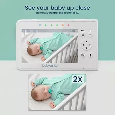 Babysense Video Baby Monitor 4.3 Inch Split Screen With Two Cameras And Audio  • £103.27