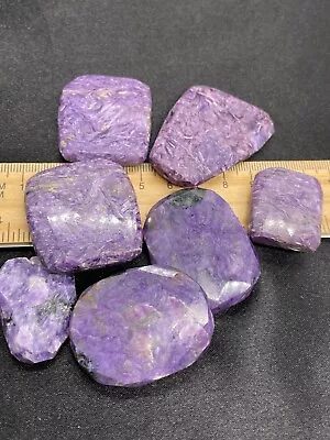 Huge Faceted Sugilite Gemstone Beads- 132.9 Grams- Vintage Estate Find • $15.50