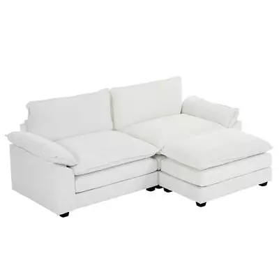 Loveseat Sectional Sofa L-shaped Couch With Reversible Chaise Modern • $429.79