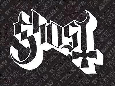 Ghost Vinyl Decal Sticker Car Truck Hard Rock Band Logo Heavy Metal • $4.49