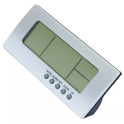 Mini Desktop Clock Digital Alarm Bedroom Calendar Student Electronic • £11.19