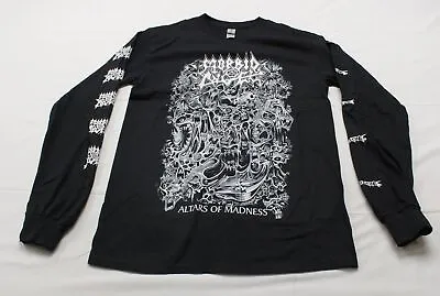 Morbid Angel Unisex  Alters Of Madness  Long Sleeve Tee EJ1 Black Small  • $17.99