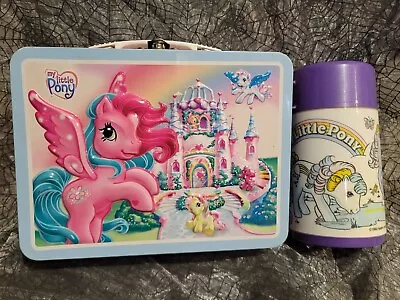 My Little Pony Metal Tin Lunchbox W Thermos Aladdin Hasbro 1990  • $11.98