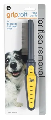 PetMate JW Pet GripSoft Flea Comb For Dogs • $10.31