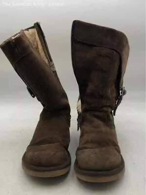 UGG Womens Cargo III 5132 Brown Suede Round Toe Shearling Boots Size 7 • $9.99