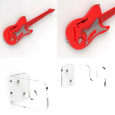 Guitar Wall Bracket Acrylic Guitar Hanger Perspex Guitar Display Stand Hol ZK QM • $10.59