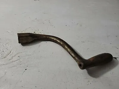  Antique Iron Hand Crank Handle 3 Side Triangle Engine Stove Range Tractor • $26.88