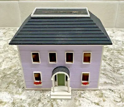 Vintage Hand Made G&M Gudgel Miniature Purple Lavender House 1987 Signed #248 • $99.99