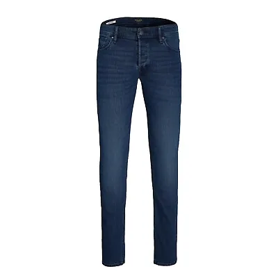 Mens Jeans Jack & Jones Glenn Slim Fit Denim Stretch Pants Casual Trousers 28-38 • £24.99