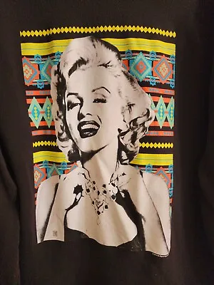 2014 We Love Fine Marilyn Monroe Varsity Style Sweatshirt Women's Size Large  • $15