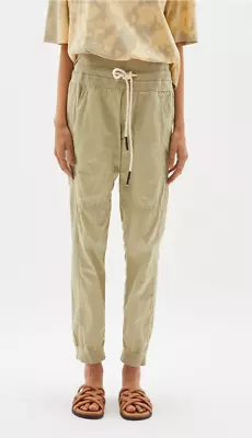 Bassike Utility Cotton Jersey Pant In Light Green/Beige • $100